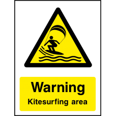 Warning Kitesurfing Area